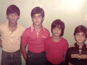 Salman Khan In His Childhood With His Siblings