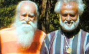 Rajinikanth with Swami Satchidananda