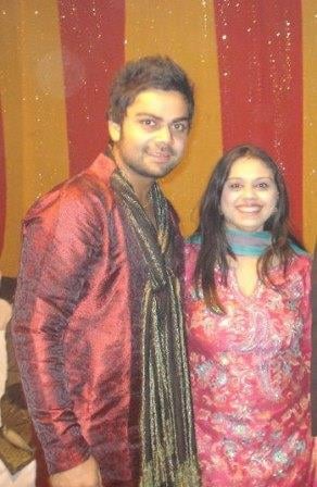 Virat Kohli with his sister