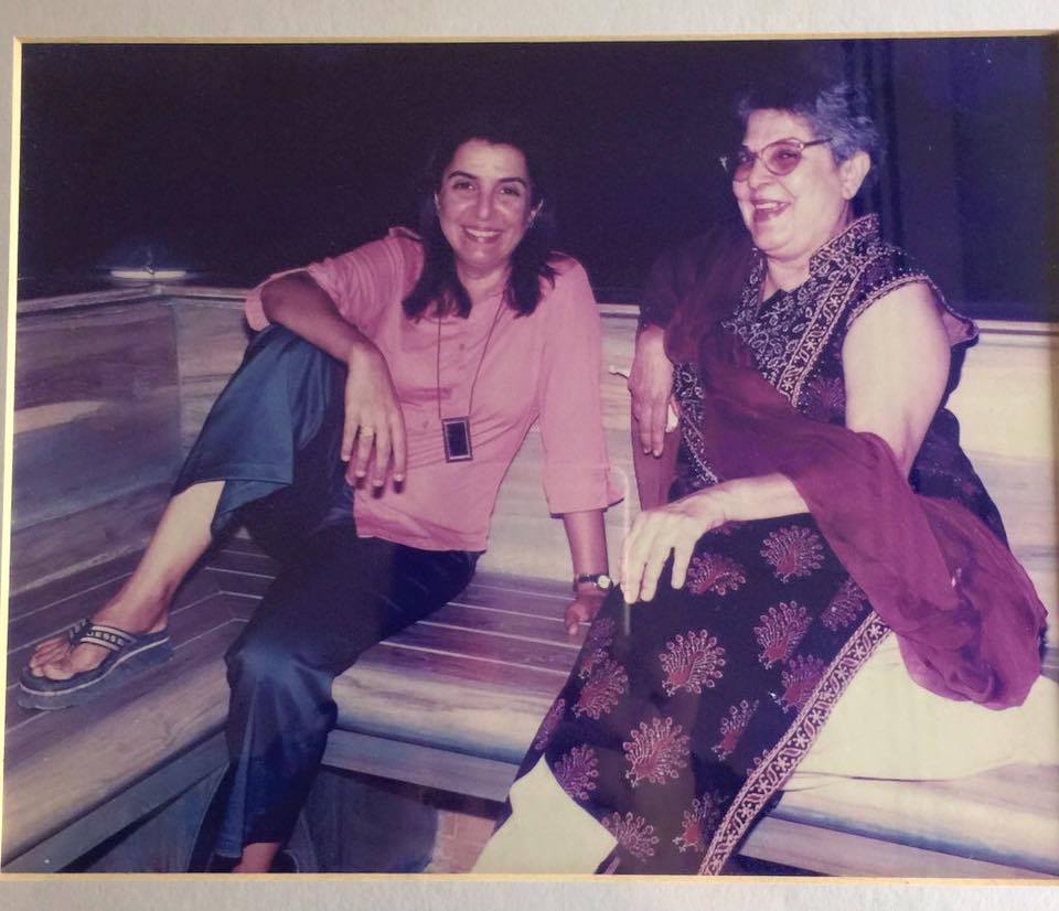 Farah Khan with her mother, Menaka Irani