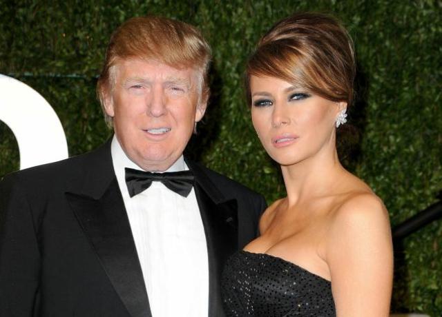 Melania Trump with her husband Donald Trump