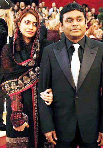A. R. Rahman with his wife