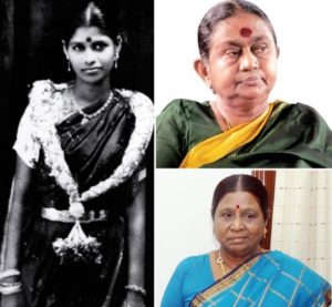 M Karunanidhi Wives (Clockwise - From Left) Padmavathi, Dayalu, Rajathi