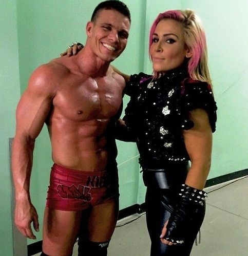 Wrestler Natalya with her husband Tyson Kidd