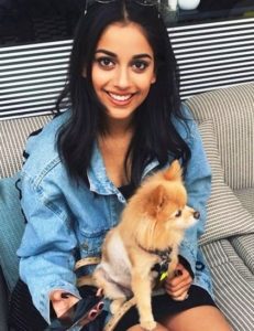 Banita Sandhu, a dog lover