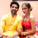 Adhvik Mahajan With His Wife