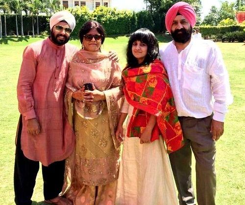 Jasleen Royal with her family