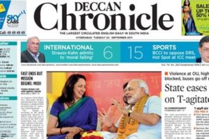 M J Akbar was editor-in-chief of The Deccan Chronicle Newspaper