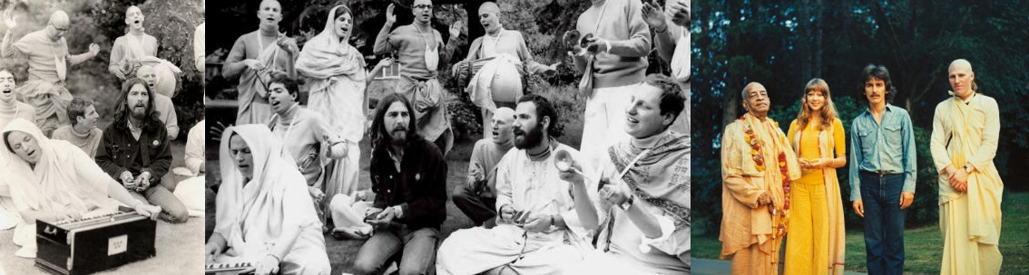 A. C. Bhaktivedanta Swami Prabhupada With George Harrison The Leading Star of ''Beatles''