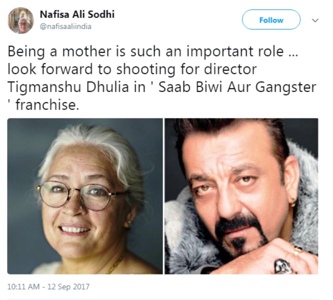 Nafisa Ali In Saheb Biwi Aur Gangster