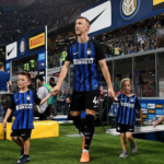 Ivan Perisic with his two children