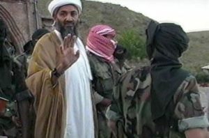 Osama Bin Laden with Al-Qaeda Members
