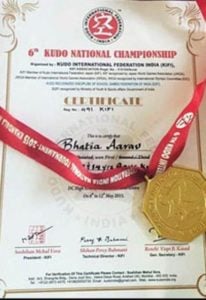 Aarav Won Gold Medal in Judo