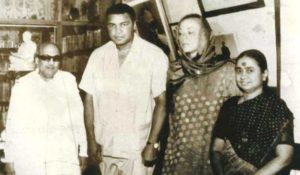 Dayalu Ammal And M. Karunanidhi with Muhammad Ali And His Wife Veronica in 1980