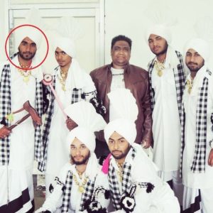 Mr.MnV in a Bhangra team during his college days