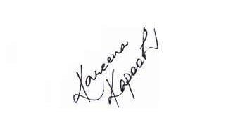 Kareena Kapoor's Signature