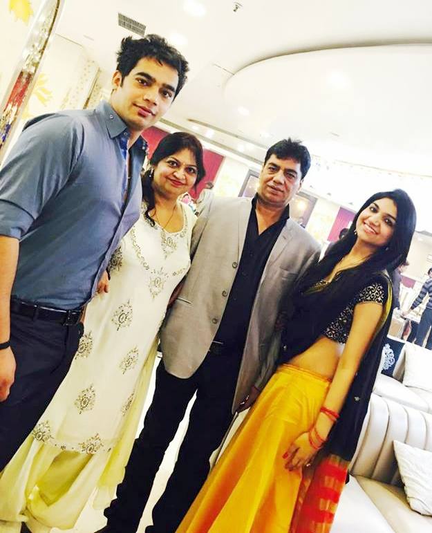 Kriti Verma with her family