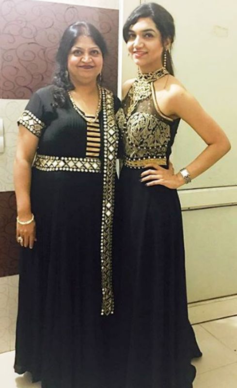 Kriti Verma with her mother