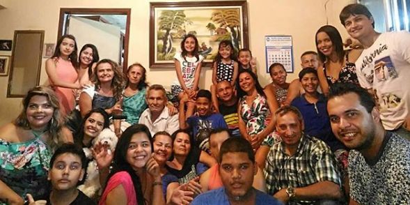 Carolina Moura with her Family