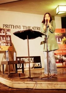 Pia Sukanya performing at theatre