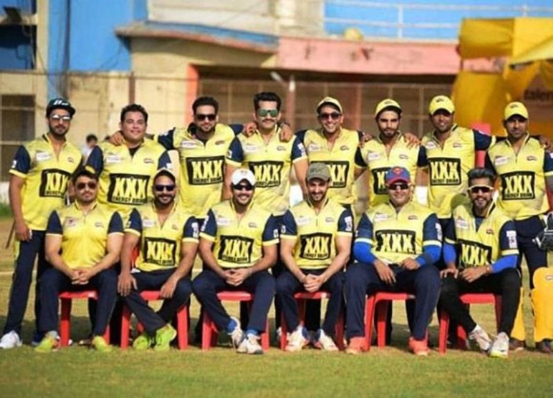 Fahmaan Khan with His Cricket Team