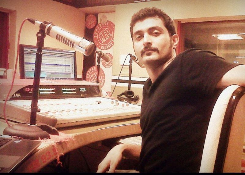 Aadil Khan at Red FM's Radio Station