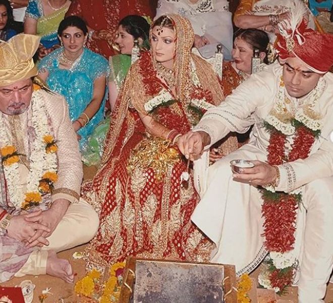 Wedding Picture of Bharat Sahni and Riddhima Kapoor