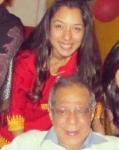 Rupali Ganguly with her father