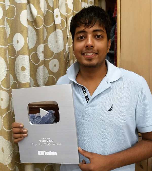 Aakash Gupta's YouTube Silver Button