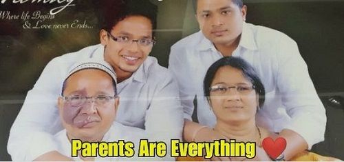 Mehaboob Shaikh With His Family