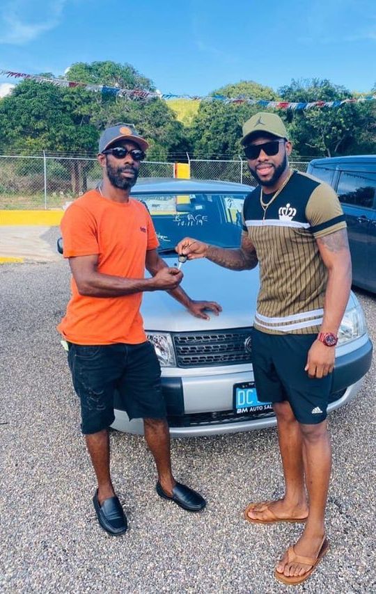 Fabian Allen gifting a new car to his father
